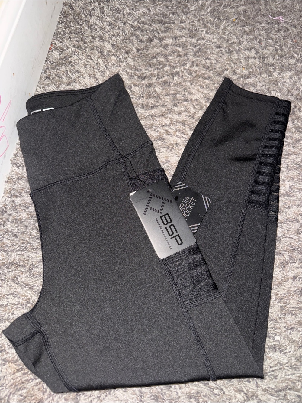 Black Womens' Performance Leggings - High-Waist Active Bottoms